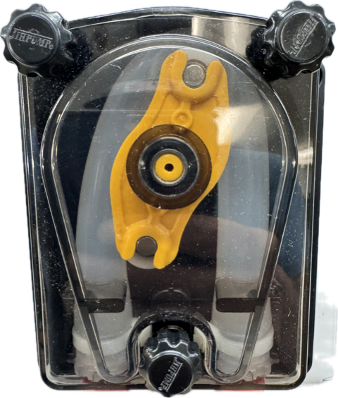 Coolant Commander on-board peristaltic pump that doses concentrate