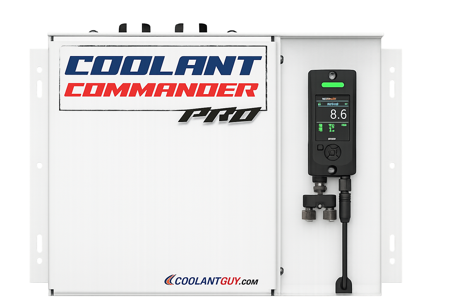Coolant Commander PRO unit with digital refractometer at 8.6% concentration